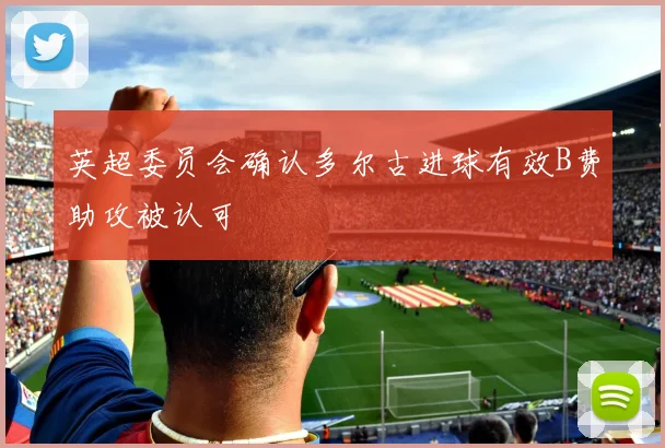 英超委员会确认多尔古进球有效B费助攻被认可